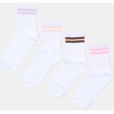 Sinsay Rebraste prugaste čarape 4 pack | shoptok.hr