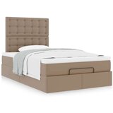 vidaXL Okvir kreveta s madraca cappuccina 120x190 cm od umjetne kože | shoptok.hr