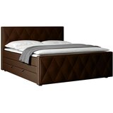Livetastic BOXSPRING POSTELJA 180 cm x 200 cm , les, kovina, tekstil rjava | Shoptok.si