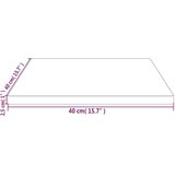  Ploča za stol bijela 40x40x2 5 cm masivna borovina četvrtasta | shoptok.hr
