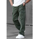 Madmext Khaki Men's Wide Leg Cargo Pocket Trousers 6811 Cene
