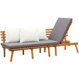 vidaXL Vrtni dnevni ležaj 200 x 65 cm od masivnog bagremovog drva | shoptok.hr