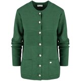 Pri Classic warm thick short cardigan sweater EMILIA decorative buttons | shoptok.hr