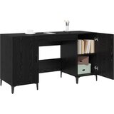  Stol s pohranom Crni hrast 140 x 50 x 75 cm Konstruirano drvo | shoptok.hr