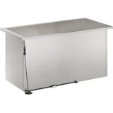  Vrtna posuda za sadnju s LED svjetlom Srebrna 40 x 80 x 40 cm | shoptok.hr
