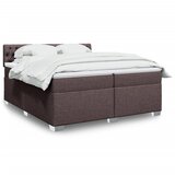  The Living Store Box spring postelja z vzmetnico temno rjav 200x200 cm blago - Box Spring Postelja, (21516738) | Shoptok.si