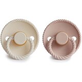 FRIGG® Rope Size 1:0-6 months duda Blush/Cream 2 kos | Shoptok.si