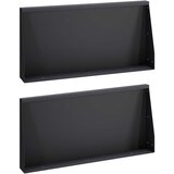  Zid za zadržavanje 2 kom. 80 x 12 x 30 cm Čelik Crna | shoptok.hr