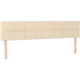 Maison Chic Posteljno vzglavje - Vzglavna omarica 2 kosa krem 100x5x78/88 cm blago, (22077375) | Shoptok.si