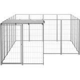  Kavez za pse srebrni 6,05 m² čelični | Eponuda.com