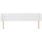  Uzglavlje s ušima bijeli 183x23x78/88 cm od umjetne kože | shoptok.hr