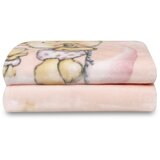 Interbaby Raschel dekica 110x140 Medvjedić roza | shoptok.hr