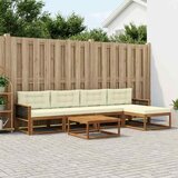  Set vanjskih sofa 6 kom. Prirodna i krem | shoptok.hr