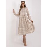 RUE PARIS Dress-232-SK-8005.18-white-beige | Shoptok.si