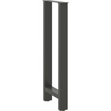  Noge za barski stol antracit boje 2 kom 40 x (100-101) cm čelik | shoptok.hr