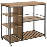 SoBuy Kuhinjski voziček s 5 policami Rjava 110x45x92cm SVW18-II-F, (5000345761) Cene