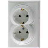 Microcer Priključnica dvopolna dupla porcelan | Eponuda.com