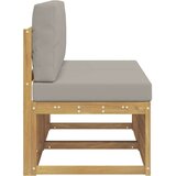  2 Kos Srednji zunanji kavč Masiven les akacije Bela, (5000272321) | Shoptok.si
