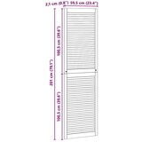  Vrata ormara 4 pcs Smeđa 201 x 59.5 x 2.1 cm Masivna borovina | shoptok.hr