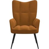  Stolica za opuštanje smeđa baršunasta | shoptok.hr