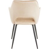 MID.YOU NASLANJAČ, les, kovina, tekstil črna, bež | Shoptok.si