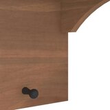vidaXL Zidna vješalica za kapute SANDNES 43x30x42 cm puno drvo bor Cijene