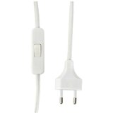 Ellos Home Bijela/u sjajno srebrnoj boji tekstilna stolna lampa (visina 38 cm) Connie – | shoptok.hr