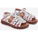Boto Girls Children's Sandals Made Of Eco Leather Fruits Multicolor Mariana | Shoptok.si