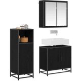 vidaXL set namještaja za kupaonicu 3 pcs crni hrast 60 x 33 x 60 cm | shoptok.hr