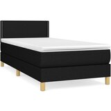 Maison Chic Box spring postelja - Vzmetna postelja z vzmetnico črna 80x200 cm blago SL19129, (21885464) Cene