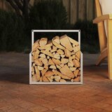  Stalak za drva bijela 40x40x40 cm hladno valjani čelik | shoptok.hr