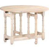  Jedilna miza okrogla 110x76 cm trden mangov les, (20711237) | Shoptok.si