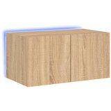 Maison Chic Stenska TV omarica - TV stojalo - Televizijska omarica z LED lučkami sonoma hrast 60x35x31 cm, (21698673) Cene