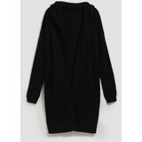 Marisse Long Cardigan With Pockets, Black | ePonuda.com