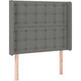  LED uzglavlje tamnosivo 83 x 16 x 118/128 cm od tkanine | shoptok.hr