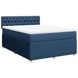 Maison Chic Box spring postelja - Vzmetna postelja z vzmetnico modra 140x200 cm blago SL24086, (21880000) | Shoptok.si