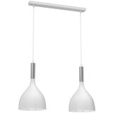  Luster na sajli NOAK 2xE27/15W/230V bela/hrom | Eponuda.com