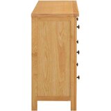 vidaXL Komoda s ladicama 105 x 33,5 x 73 cm od masivne hrastovine | shoptok.hr