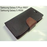  Preklopni ovitek / etui / zaščita Mercury Fancy Diary Case za Samsung Galaxy S i9000 / S Plus i9001 - črni & rjavi | Shoptok.si