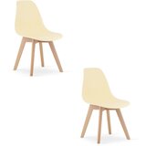  KITO stolica - krem ​​/ prirodne noge x 2 | shoptok.hr