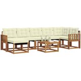  Set vanjskih sofa 8 kom. Prirodna i krem | shoptok.hr