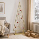  Metalna božićna jelka KUOPIO 125 cm Čelik Zlatno | shoptok.hr