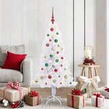  Umjetno božićno drvce s stalakom Bijelo 150 cm PVC i čelik | shoptok.hr