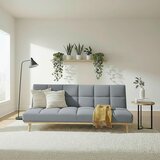 P & B ZOFA S POSTELJNO FUNKCIJO, siva tekstil | Shoptok.si