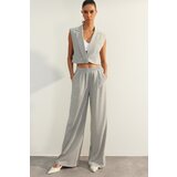 Trendyol Gray Limited Edition Polyviscon Woven Trousers | Shoptok.si