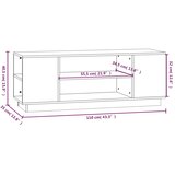 TV ormarić sivi 110 x 35 x 40,5 cm od masivne borovine | shoptok.hr