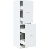 vidaXL Lekarniška omara bela 40x41x144,5 cm inženirski les | Shoptok.si