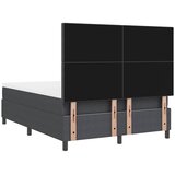  LED Box Spring Krevet Tamno siva i bijela 140 x 200 cm | shoptok.hr