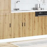 vidaXL Donji ormarić za sudoper Porto boja hrasta 80x46x81,5 cm drveni | shoptok.hr