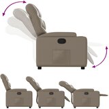  Naslonjač od umjetne kože boja cappuccina | shoptok.hr